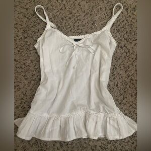 [SOLD] White Babydoll Camisole Tank Top